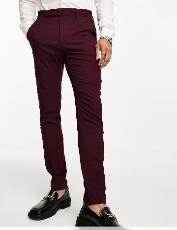 Pantaloni ASOS, visiniu