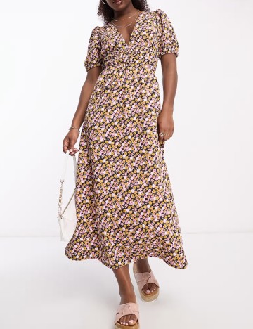 Rochie medie ASOS, floral print