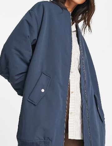 Geaca Oversize ASOS, bleumarin