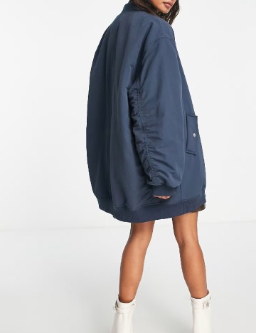 Geaca Oversize ASOS, bleumarin