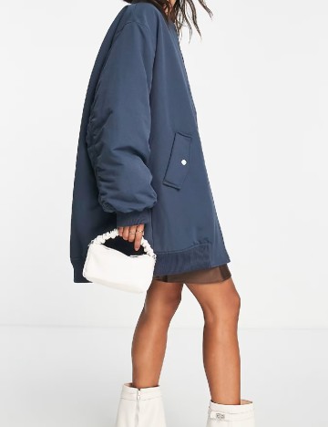 Geaca Oversize ASOS, bleumarin