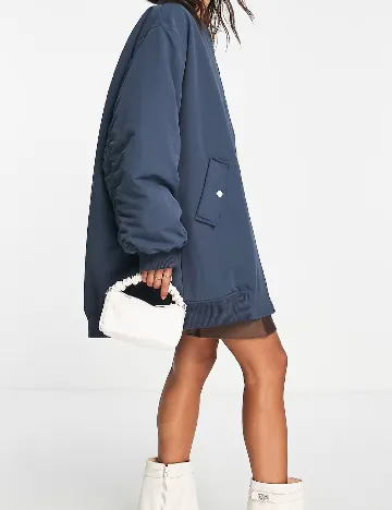 Geaca Oversize ASOS, bleumarin Albastru