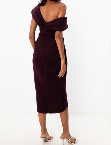 Rochie medie ASOS, pruna