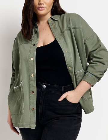 Jacheta River Island Plus Size, verde