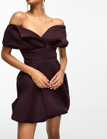 Rochie scurta ASOS, pruna