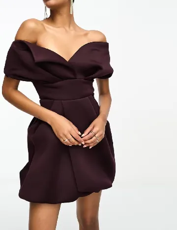 Rochie scurta ASOS, pruna Mov