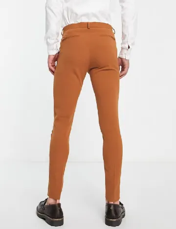 Pantaloni ASOS, caramiziu Portocaliu