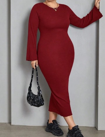 Rochie lunga SHEIN CURVE, rosu