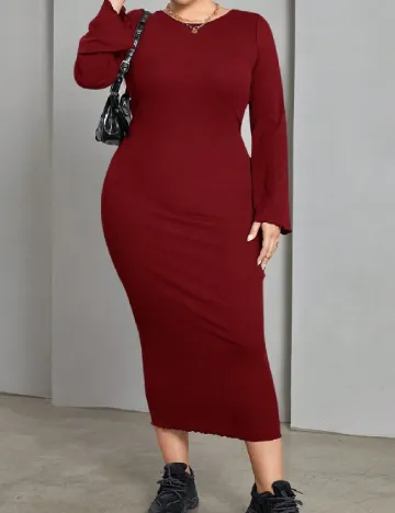 Rochie lunga SHEIN CURVE, rosu Rosu