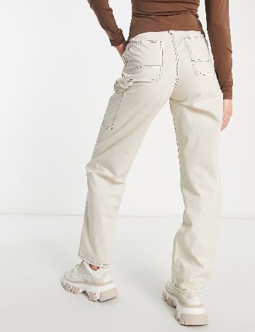 Pantaloni ASOS, ecru