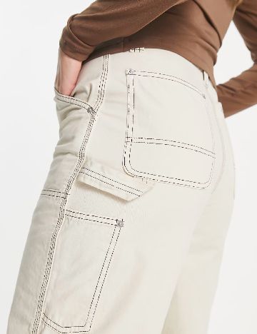 Pantaloni ASOS, ecru