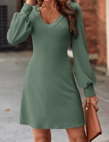 Rochie scurta SHEIN, verde Verde