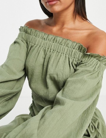 Rochie medie ASOS, verde