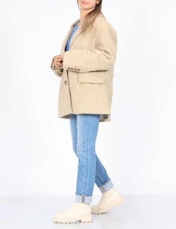 Palton oversize ASOS, crem