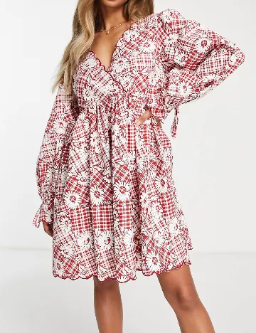 Rochie scurta ASOS, rosu Rosu