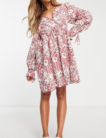 Rochie scurta ASOS, rosu