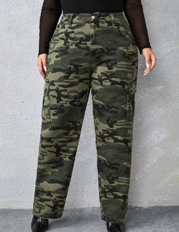 Pantaloni SHEIN CURVE, army