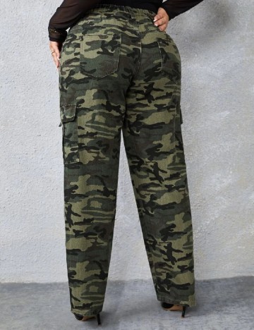 Pantaloni SHEIN CURVE, army