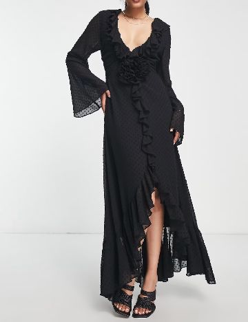 Rochie lunga ASOS, negru