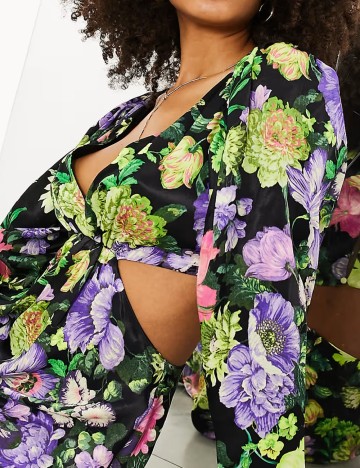 Rochie lunga ASOS, floral print