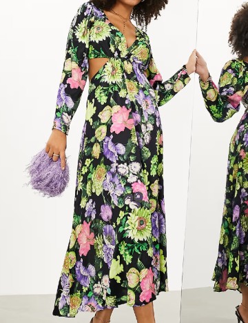Rochie lunga ASOS, floral print