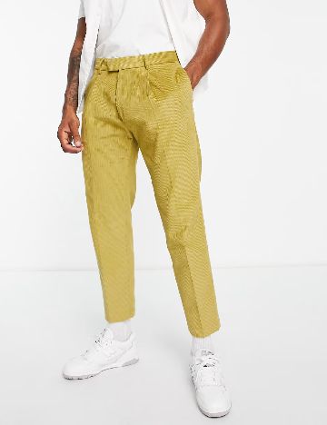 Pantaloni Topman, verde