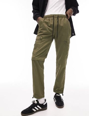 Pantaloni Topman, verde