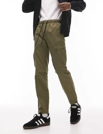 Pantaloni Topman, verde Verde