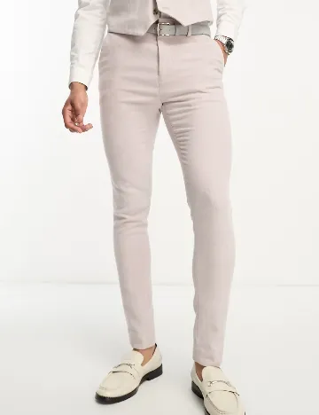 Pantaloni ASOS, gri Galben