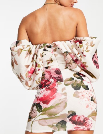 Rochie scurta ASOS, floral print