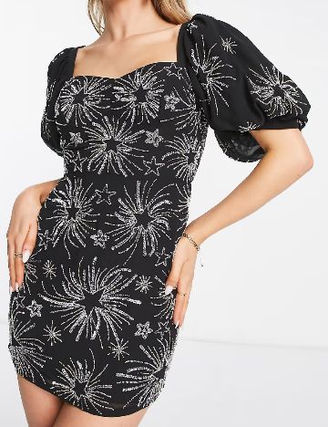 Rochie scurta Miss Selfridge, negru