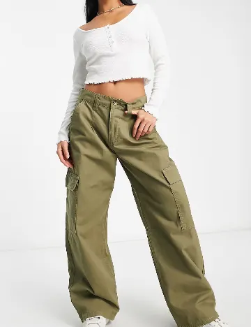 Pantaloni ASOS, verde Verde