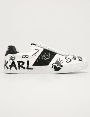 Adidasi KARL LAGERFELD, alb