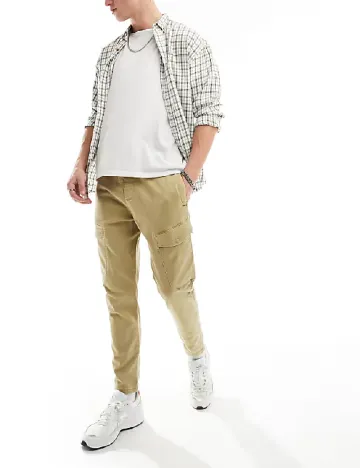 Pantaloni Pull&Bear, bej Maro