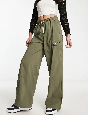 Pantaloni Columbia, verde Verde