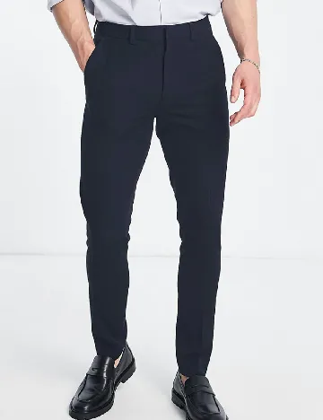 Pantaloni ASOS, bleumarin Albastru