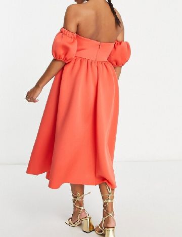 Rochie medie ASOS, corai