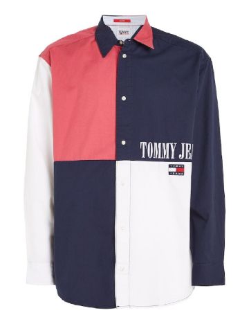 Camasa Tommy Jeans, mix culori