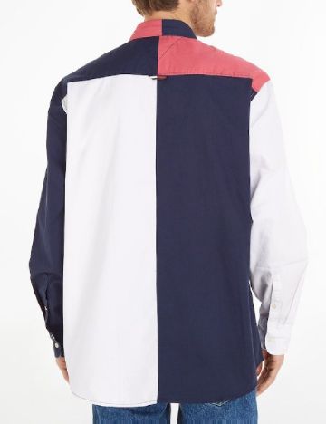 Camasa Tommy Jeans, mix culori