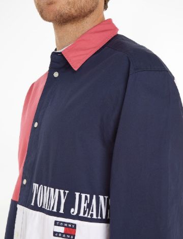 Camasa Tommy Jeans, mix culori