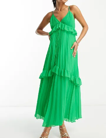 Rochie lunga ASOS, verde Verde