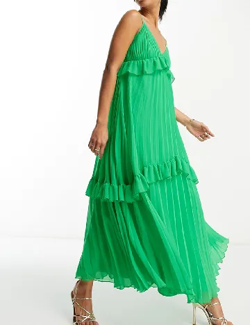 Rochie lunga ASOS, verde Verde