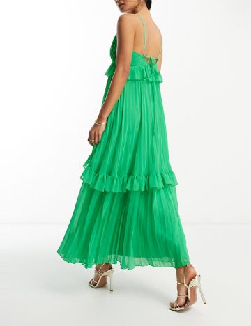 Rochie lunga ASOS, verde