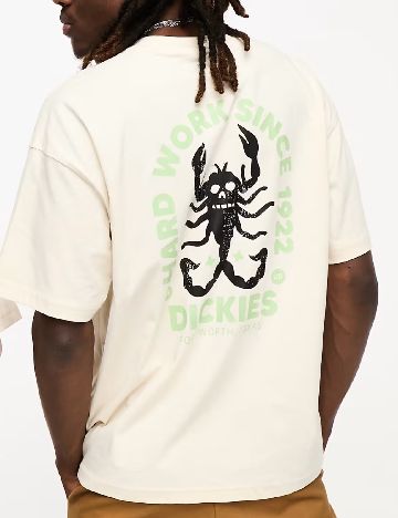 Tricou Dickies, crem