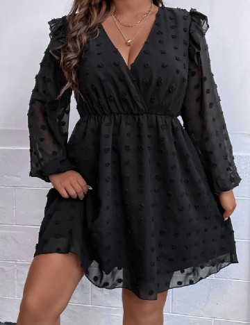 Rochie scurta SHEIN CURVE, negru