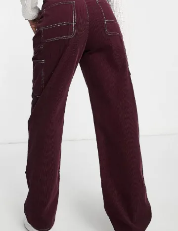 Pantaloni ASOS, pruna Mov