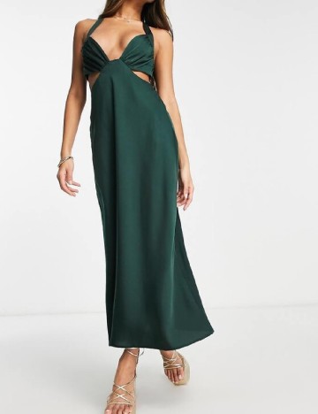 Rochie medie ASOS, verde