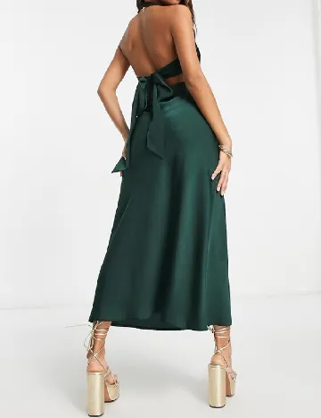 Rochie medie ASOS, verde Verde