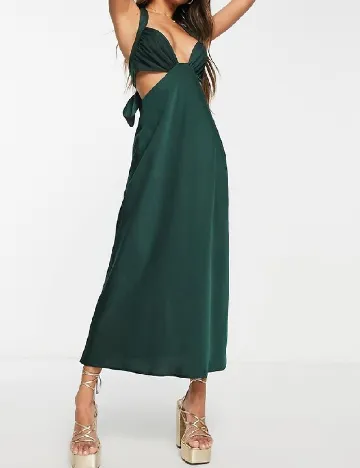 Rochie medie ASOS, verde Verde