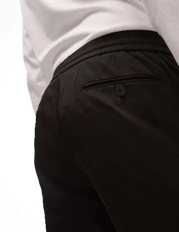 Pantaloni Topman, negru Negru